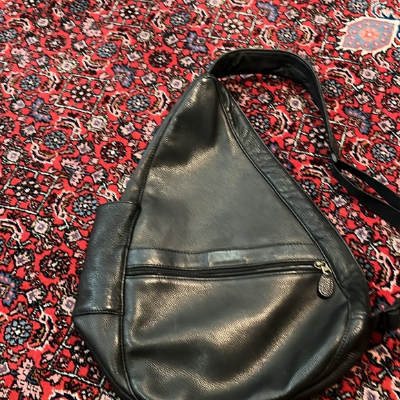 Black Leather Sling Bag - Picture 12 of 16